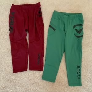 2 virus men compression workout 3/4 bottoms